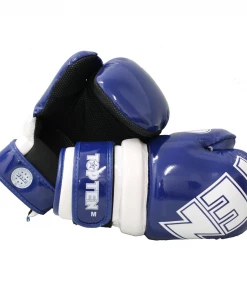 Playwell Top Ten WAKO Approved Pointfighter Glossy Gloves - Blue Miscellaneous Gloves