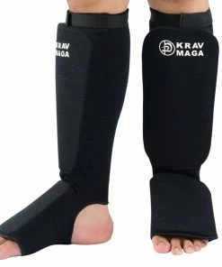 Playwell Krav Maga Official Equipment & Clothing Krav Maga Heavy EVA Padding Elasticated Shin & Instep Guards