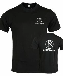 Playwell Krav Maga Black Cotton Training T Shirt Krav Maga Official Equipment & Clothing