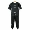 Playwell Kids Kung Fu Suit - Black/White