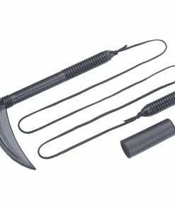 Playwell Rubber/Foam/Plastic Weapons Black Polypropylene Kusarigama With Cord