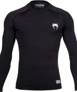 Playwell Venum MMA Black "Contender 2:0" Long Sleeve Rash Guard