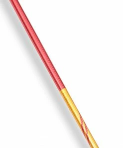 Playwell Demo And Graphite Bo Staffs Chrome Competition Gold/Red Lotus Wood Bo Staff - 72 Inches