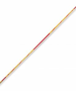 Playwell Demo And Graphite Bo Staffs Chrome Competition Gold/Red Lotus Wood Bo Staff - 72 Inches