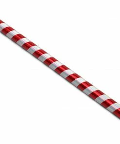 Playwell Demo And Graphite Bo Staffs Chrome Competition Silver/Red Spiral Ultra Light Bo Staff - 72