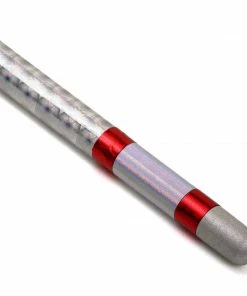 Playwell Demo And Graphite Bo Staffs Chrome Competition Silver/Red Spiral Ultra Light Bo Staff - 72