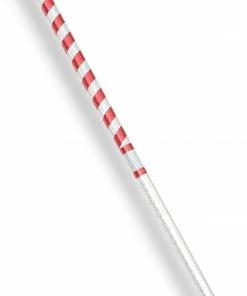Playwell Demo And Graphite Bo Staffs Chrome Competition Silver/Red Spiral Ultra Light Bo Staff - 72"