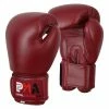 Playwell Elite Leather Classic Maroon Boxing Gloves