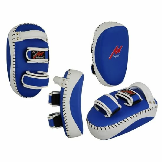 Playwell Leather Mini Curved Thai Kick Pad 1 Playwell Leather Mini Curved Thai Kick Pad