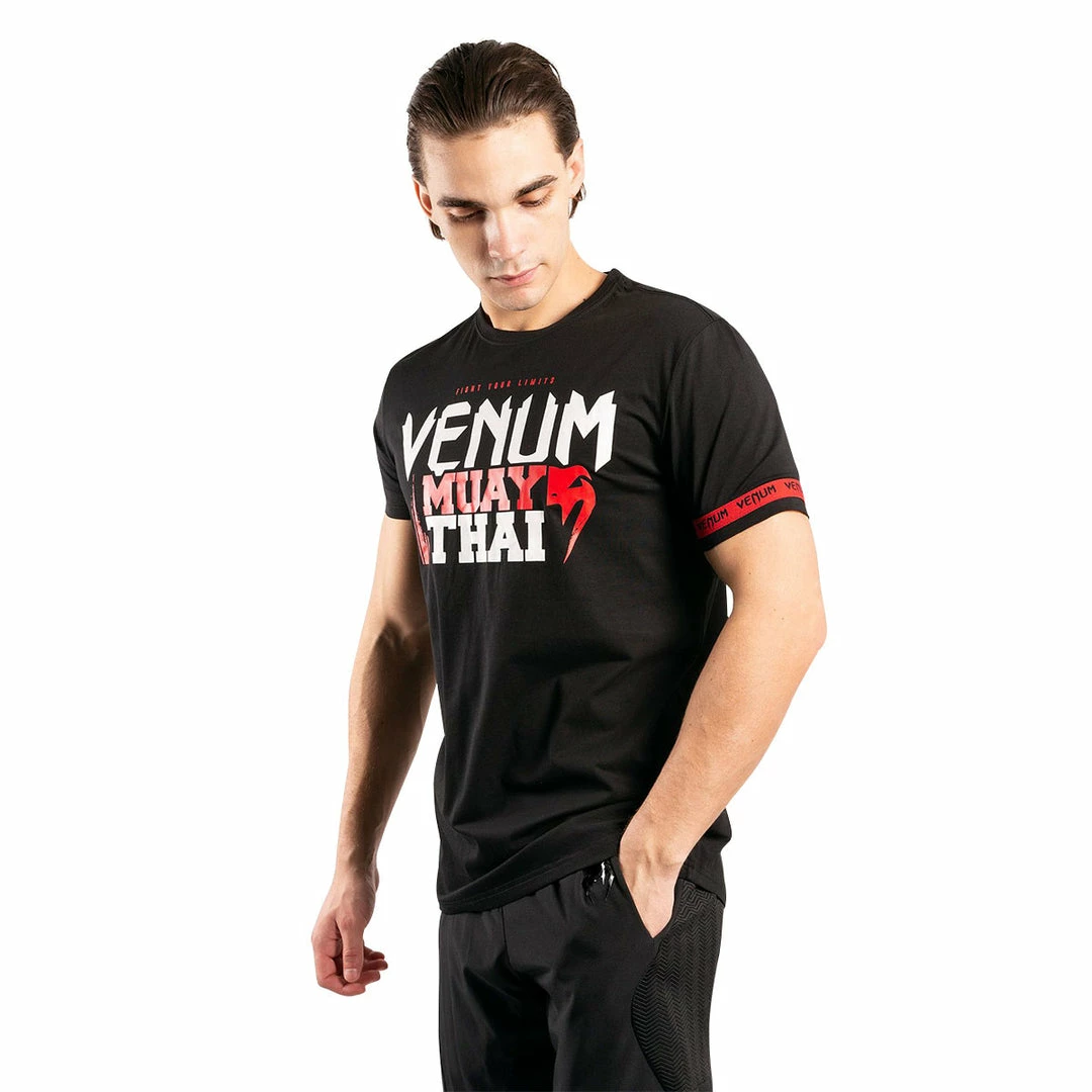 Playwell Venum Muay Thai Classic 20 T Shirt - Black Venum MMA Shorts & Clothing 1 Playwell Venum Muay Thai Classic 20 T Shirt - Black Venum MMA Shorts & Clothing