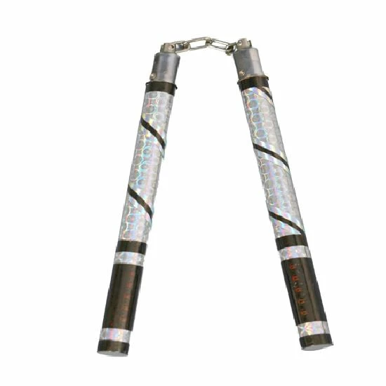 Playwell Nunchucks Chrome Spiral Competition Lotus Wood Nunchaku 1 Playwell Nunchucks Chrome Spiral Competition Lotus Wood Nunchaku