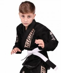 Playwell Tatami Kids Meerkatsu Animal Gi - Black