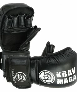 Playwell Krav Maga Leather Sparring & Grappling Shooto Glove - 7oz Krav Maga Official Equipment & Clothing