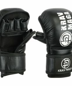 Playwell Krav Maga Leather Sparring & Grappling Shooto Glove - 7oz Krav Maga Official Equipment & Clothing