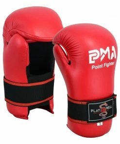 Playwell Semi Contact Point Sparring Gloves: Red - NEW