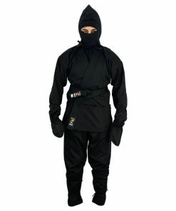 Playwell Ninja Uniforms, Outfits And Clothing Kids Ninja Suit - Black 10oz