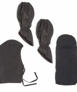 Playwell Ninja Gauntlets And Hood Set Pack - Black Ninja Uniforms, Outfits And Clothing