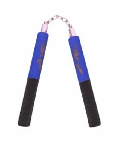 Playwell Foam Nunchaku With Metal B/Bearing Half Blue/ Half Black Dragon
