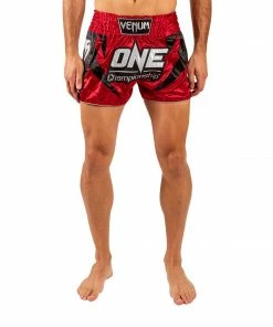 Playwell Kickboxing & Muay Thai Shorts Venum X One FC Muay Thai Shorts - Red