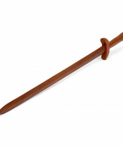 Playwell Pro Budo Wooden Tai Chi Sword Red Oak - 36" Wooden Broadswords And Tai Chi Swords