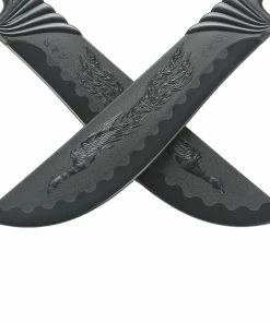 Playwell Black Polypropylene Phoenix Wing Chun Knives Rubber/Foam/Plastic Weapons 7 Playwell Black Polypropylene Phoenix Wing Chun Knives Rubber/Foam/Plastic Weapons