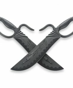 Playwell Black Polypropylene Phoenix Wing Chun Knives Rubber/Foam/Plastic Weapons