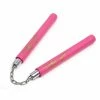 Playwell Nunchucks NR-00P2: Nunchaku Foam Hot Pink W/ Chain - 12"
