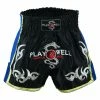 Kickboxing & Muay Thai Shorts Muay Thai Competition Playwell Fight Shorts - Black/Blue