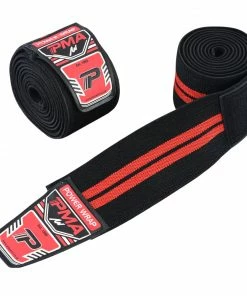 Playwell Strength Training Equipment Power Weight Lifting Pro Series Knee Wraps