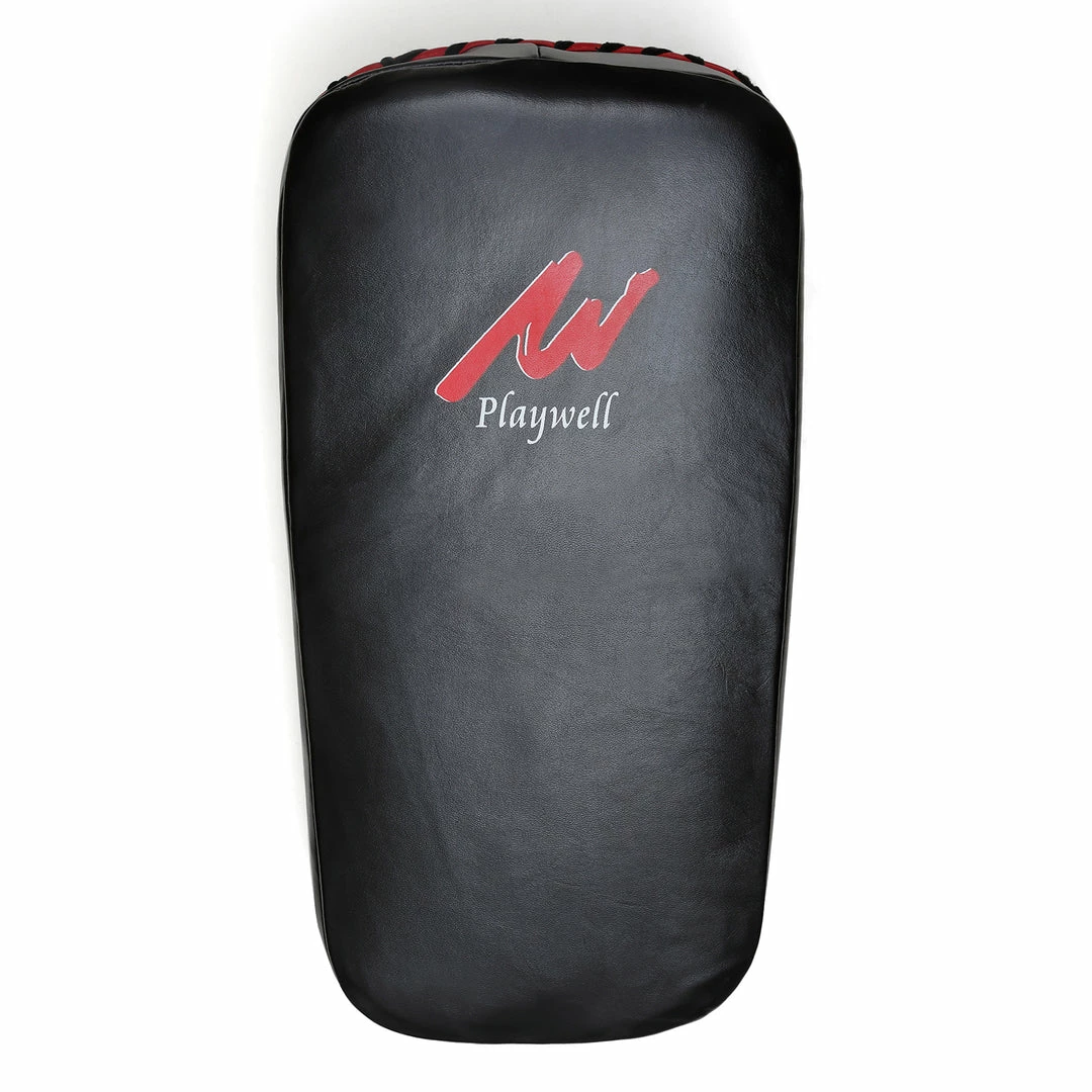 Playwell Thai Kick Pads Pro Thai Kick Genuine Leather Pads: Single 1 Playwell Thai Kick Pads Pro Thai Kick Genuine Leather Pads: Single