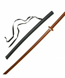 Playwell Wooden Red Oak Bokken With Plastic Scabbard