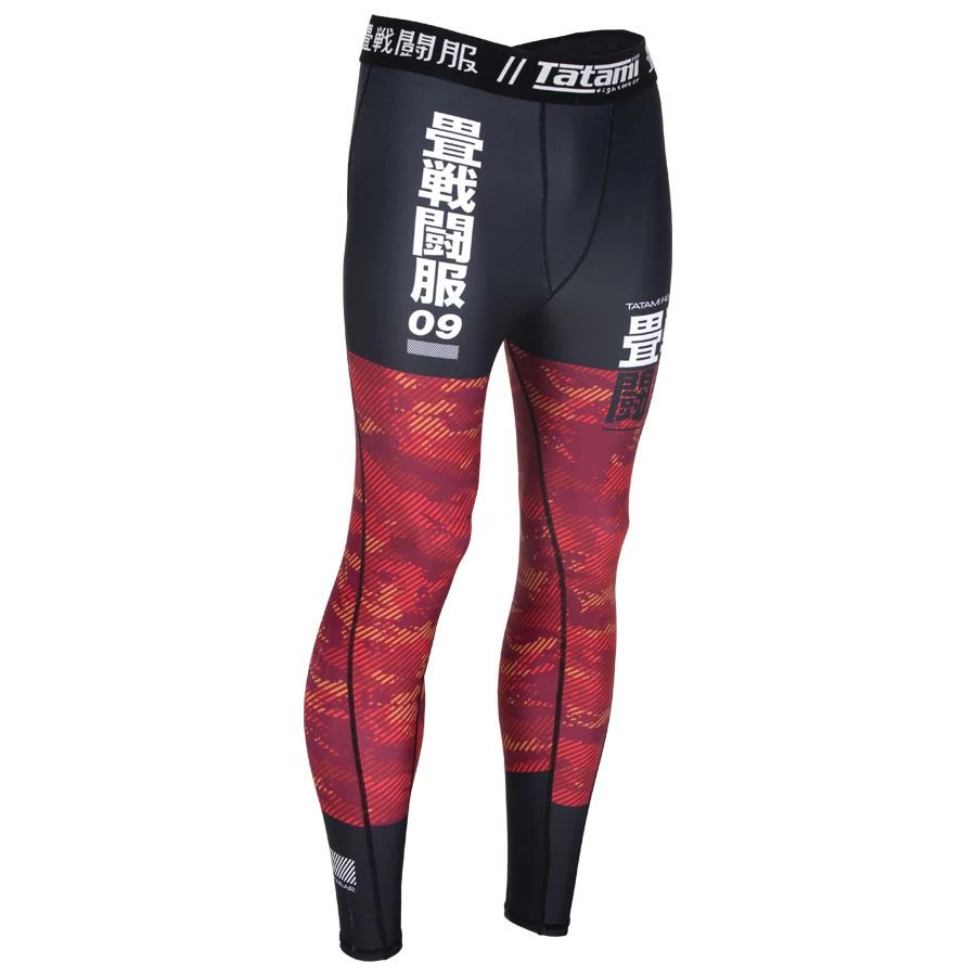Playwell Tatami Adults Essential Camo Spats Leggings - Red 3 Playwell Tatami Adults Essential Camo Spats Leggings - Red