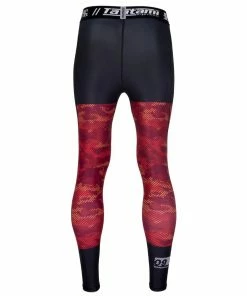 Playwell Tatami Adults Essential Camo Spats Leggings - Red