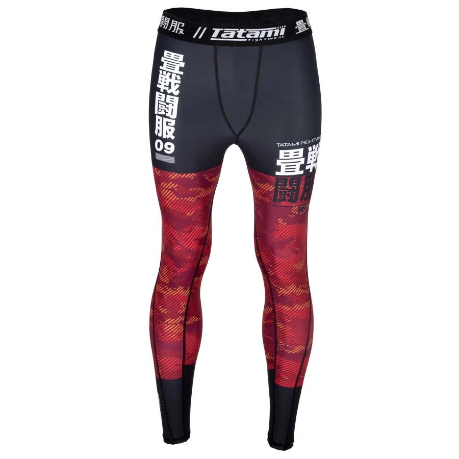 Playwell Tatami Fightwear Tatami Kids Essential Camo Spats Leggings - Red 1 Playwell Tatami Fightwear Tatami Kids Essential Camo Spats Leggings - Red