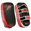 Playwell Thai Kick Pads Deluxe Curved Thai Arm Pad W/ Shock Pads Black/Red: SINGLE