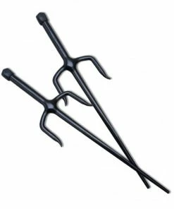 Playwell Rubber/Foam/Plastic Weapons Rubber Training Sai Daggers - 19.5"