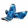 Playwell Sandee Authentic Kids Camo Shin Guards - Blue Shin Protection
