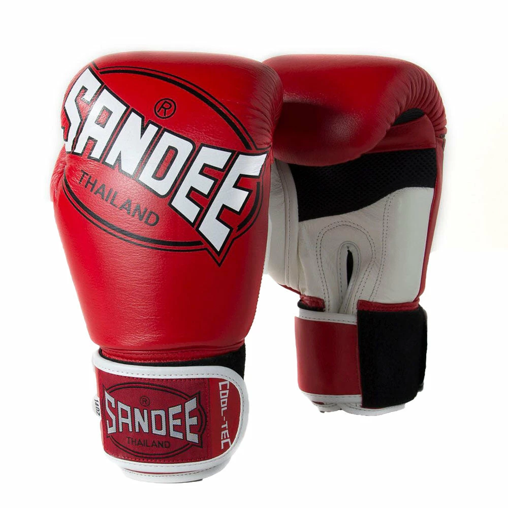Playwell Sandee Kids Muay Thai Boxing Gloves - Red 1 Playwell Sandee Kids Muay Thai Boxing Gloves - Red