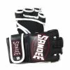 Playwell Sandee MMA Leather Fight Gloves - Black 4oz Mixed Martial Arts And Grappling Gloves