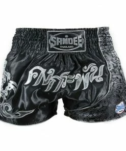 Playwell Sandee Unbreakable Muay Thai Shorts - Black Kickboxing & Muay Thai Shorts