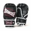 Playwell Sandee MMA Leather Fight Gloves - Black 7oz