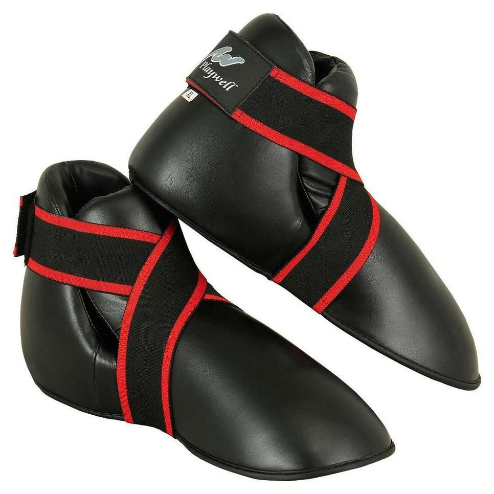 Playwell Semi Contact Point Sparring Boots - Black 1 Playwell Semi Contact Point Sparring Boots - Black