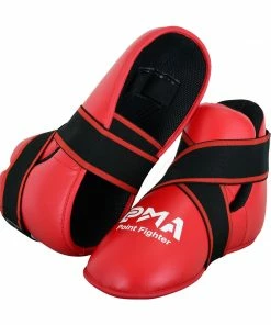 Playwell Semi Contact Point Sparring Boots - Red - New