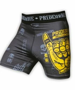 Playwell Pride Or Die MMA Clothing Pride Or Die MMA Ju Jitsu Hang Loose Vale Tudo Shorts