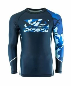 Playwell Bad Boy MMA Soldier Blue Camo Rash Guard
