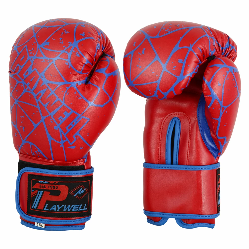 Playwell Childrens Elite "Spider" Vinyl Boxing Gloves 1 Playwell Childrens Elite "Spider" Vinyl Boxing Gloves