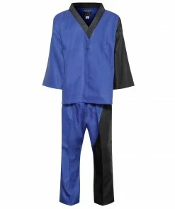 Playwell Elite Splice V-Neck Team Uniform - Black/Blue FreeStyle Uniforms