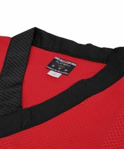 Playwell FreeStyle Uniforms Elite Splice V-Neck Team Uniform - Red/Black