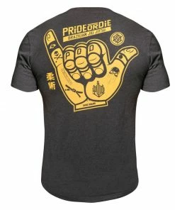 Playwell Pride Or Die MMA Black Ju Jitsu Hang Loose T Shirt Pride Or Die MMA Clothing
