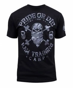 Playwell Pride Or Die MMA Clothing Pride Or Die MMA Black "Raw Training" T Shirt